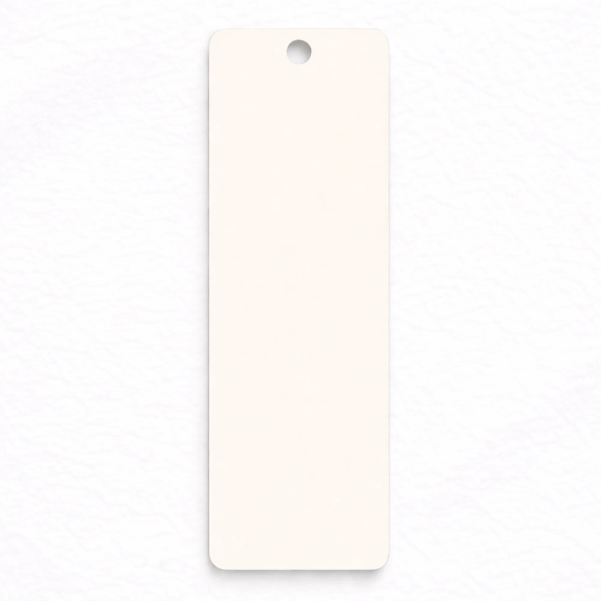 ACRYLIC - RECTANGLE BOOKMARK - CREAM